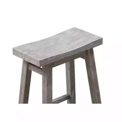 Sale Kirklands Home Storm Sonoma Saddle Counter Stools, Set of 2 Gray