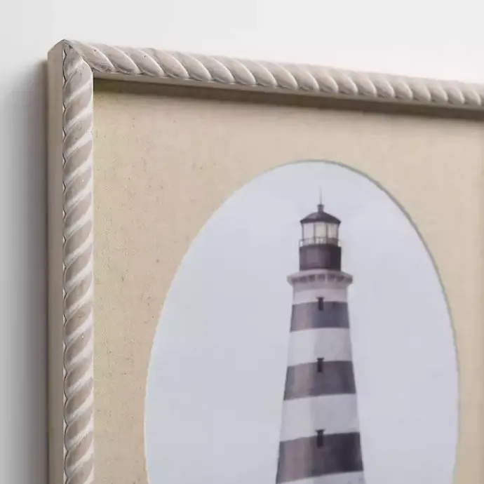 Discount Kirklands Home Striped Lighthouse Framed Art Prints, Set of 2