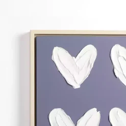 Online Kirklands Home Stucco Hearts Framed Canvas Art Prints