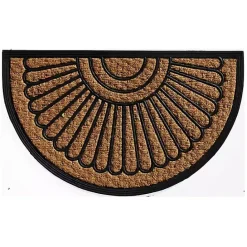 Best Kirklands Home Sunburst Half Circle Coir Doormat