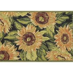 Discount Kirklands Home Sunflower Blossoms Indoor/Outdoor Rug, 3x4