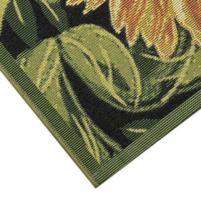 Discount Kirklands Home Sunflower Blossoms Indoor/Outdoor Rug, 3x4