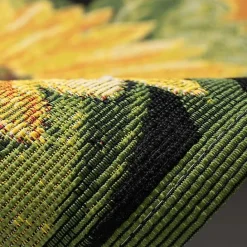 Discount Kirklands Home Sunflower Blossoms Indoor/Outdoor Rug, 3x4