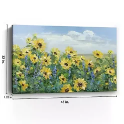 Hot Kirklands Home Sunflower Fields Forever Giclee Canvas Art Print Yellow