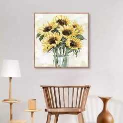 New Kirklands Home Sunny Sunflowers Framed Canvas Art Print