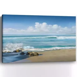 Sale Kirklands Home Sweeping Blue Canvas Art Print, 60x40 in.