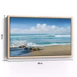Discount Kirklands Home Sweeping Framed Canvas Art Print Blue