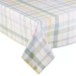 Kirklands Home Sweet Spring Plaid Tablecloth, 52 in. Multi