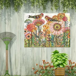 Sale Kirklands Home Sweet Tweets Outdoor Canvas Art Print Multi