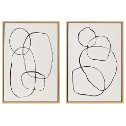 Best Kirklands Home Sylvie Going in Circles Canvas Prints, Set of 2