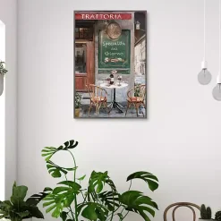 Clearance Kirklands Home Table for Two Framed Canvas Art Print