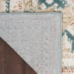 Kirklands Home Talula Teal Bohemian Vintage Area Rug, 5x7