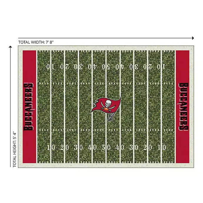 Online Kirklands Home Tampa Bay Buccaneers Home Field Area Rug, 6x8