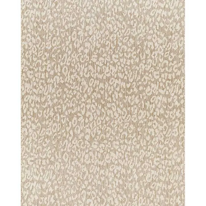 Kirklands Home Tan Amur Outdoor Rug, 5x7