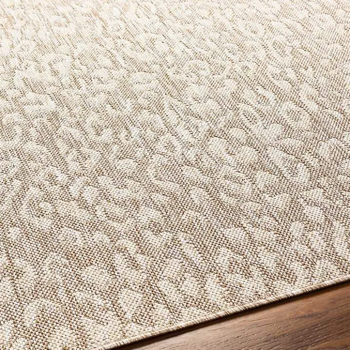 Kirklands Home Tan Amur Outdoor Rug, 7x10