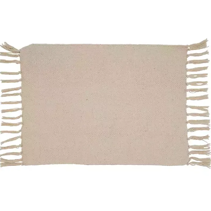 Clearance Kirklands Home Tan and Black Chevron Cotton Placemats, Set of 4