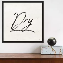 Discount Kirklands Home Tan and Black Dry Laundry Framed Wall Plaque