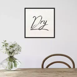 Discount Kirklands Home Tan and Black Dry Laundry Framed Wall Plaque