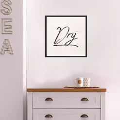 Discount Kirklands Home Tan and Black Dry Laundry Framed Wall Plaque