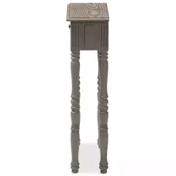 Hot Kirklands Home Tan and Gray Ornate Ball Turned Console Table