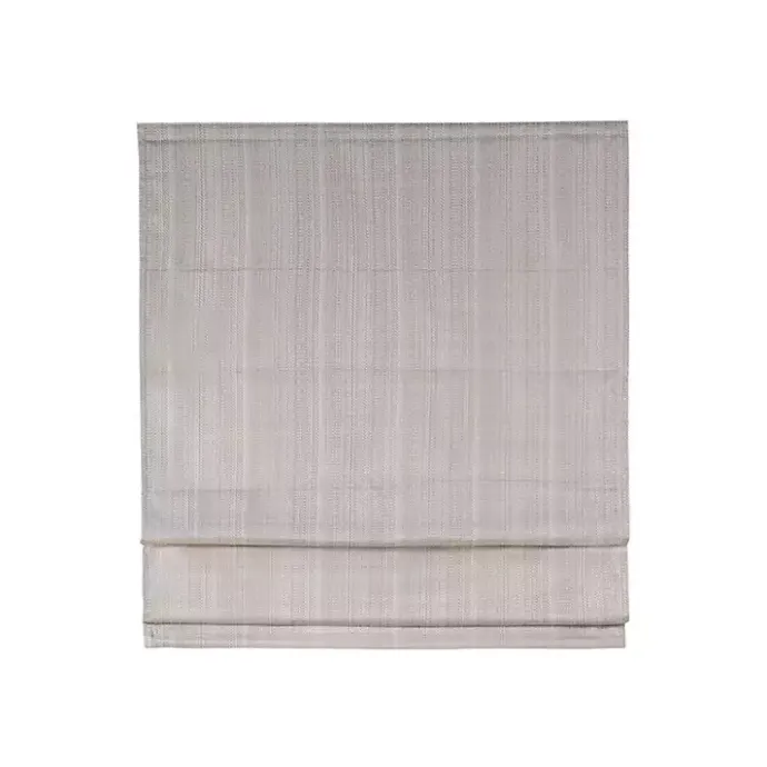 Kirklands Home Basketweave Cordless Roman Shade, 27 in. Tan