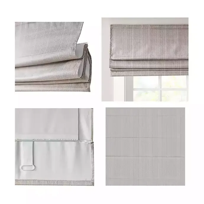Clearance Kirklands Home Basketweave Cordless Roman Shade, 33 in. Tan