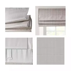 Kirklands Home Basketweave Cordless Roman Shade, 35 in. Tan
