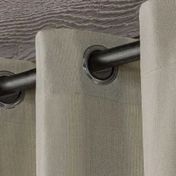 Hot Kirklands Home Biscayne Outdoor Curtain Panel Set, 120 in. Tan