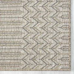 Sale Kirklands Home Chevron Indoor/Outdoor Area Rug, 5x7 Tan