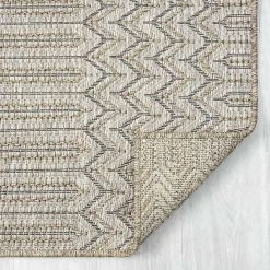 Hot Kirklands Home Chevron Indoor/Outdoor Area Rug, 7x9 Tan