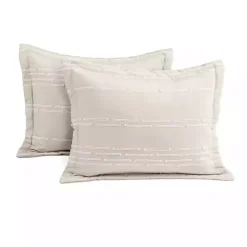 Best Kirklands Home Clipped Stripe 3-pc. Cali King Comforter Set Tan