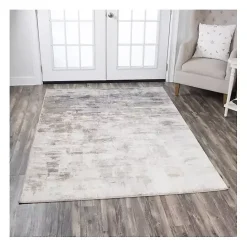 Clearance Kirklands Home Tan Edward Abstract Area Rug, 5x7