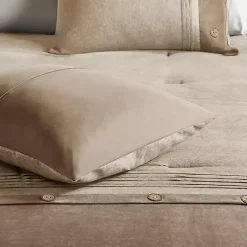 Outlet Kirklands Home Faux Suede 7-pc. King Comforter Set Tan
