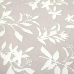 New Kirklands Home Tan Floral Reversible 3-pc. King Quilt Set
