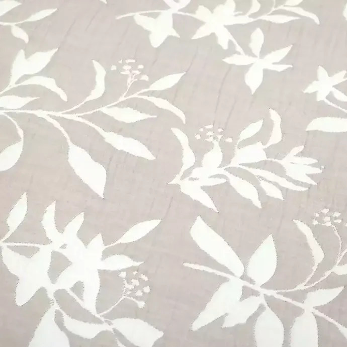 New Kirklands Home Tan Floral Reversible 3-pc. King Quilt Set