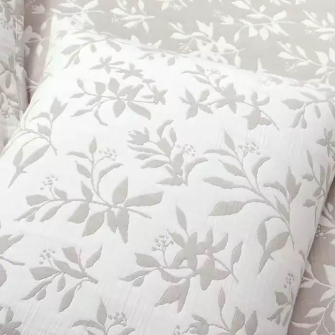 New Kirklands Home Tan Floral Reversible 3-pc. King Quilt Set