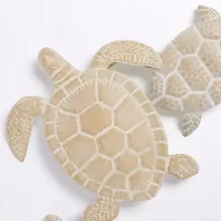 Outlet Kirklands Home Metal Sea Turtles Wall Plaque Tan