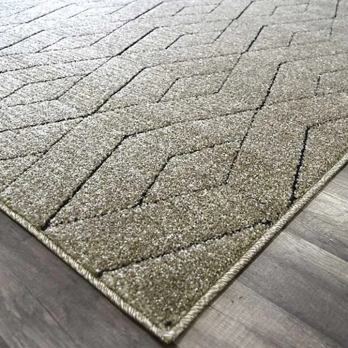 Online Kirklands Home Modern Chevron Area Rug, 5x7 Tan