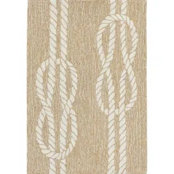 Best Kirklands Home Nautical Rope Indoor/Outdoor Area Rug, 2x3 Tan