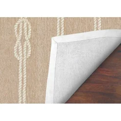 Best Kirklands Home Nautical Rope Indoor/Outdoor Area Rug, 2x3 Tan