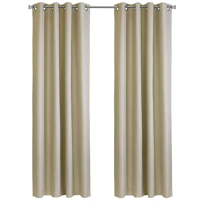 Outlet Kirklands Home Newberry Blackout Curtain Panel, 63 in. Tan
