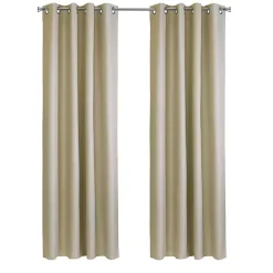 Discount Kirklands Home Newberry Blackout Curtain Panel, 84 in. Tan