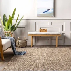 Best Kirklands Home Nona Emily Henderson x RugsUSA Area Rug, 4x6 Tan
