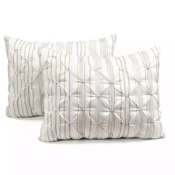 Best Kirklands Home Tan Pintuck Stripe King 5-pc. Comforter Set