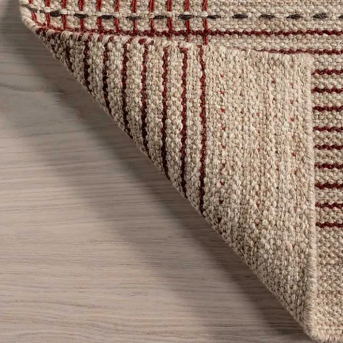 Discount Kirklands Home Plaid Emily Henderson x RugsUSA Area Rug, 5x8 Tan
