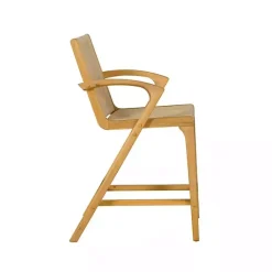 Clearance Kirklands Home Rope and Honey Wood Counter Stool Tan
