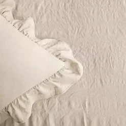 New Kirklands Home Ruffle Skirt 3-pc. King Comforter Set Tan