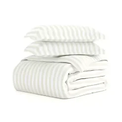 Outlet Kirklands Home Tan Rugged Stripe 2-pc. Twin Duvet Cover Set