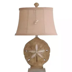 Kirklands Home Sand Dollar Table Lamp Tan