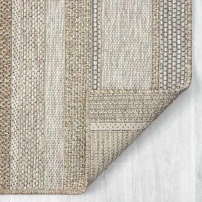 Outlet Kirklands Home Striped Indoor/Outdoor Area Rug, 5x7 Tan